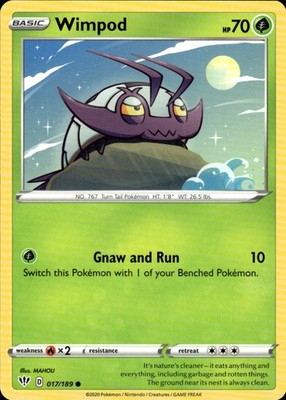 Wimpod 017/189 Darkness Ablaze Ungraded