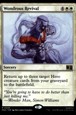Wondrous Revival 528 Commander: Marvel Super Heroes Ungraded