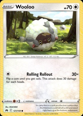 Wooloo 121/159 Crown Zenith Ungraded