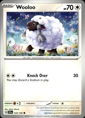 Wooloo 124/142 Stellar Crown Ungraded