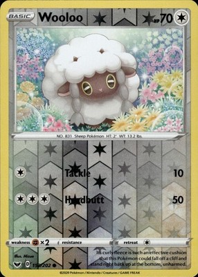 Wooloo 153/202 Sword & Shield Ungraded