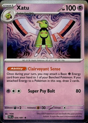 Xatu 026/091 Paldean Fates Ungraded