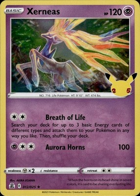 Xerneas 012/025 Celebrations Ungraded