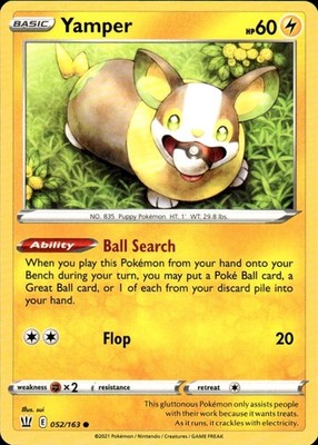 Yamper 052/163 Battle Styles Ungraded