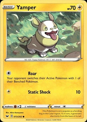 Yamper 073/202 Sword & Shield Ungraded