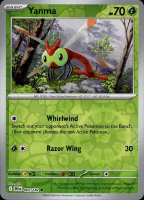 Yanma 002/182 Destined Rivals Ungraded
