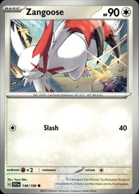 Zangoose 146/198 Scarlet & Violet Ungraded