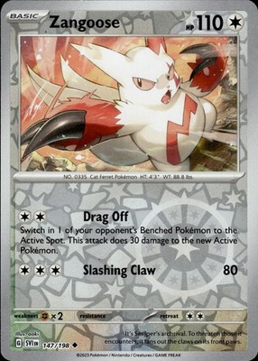 Zangoose 147/198 Scarlet & Violet Ungraded