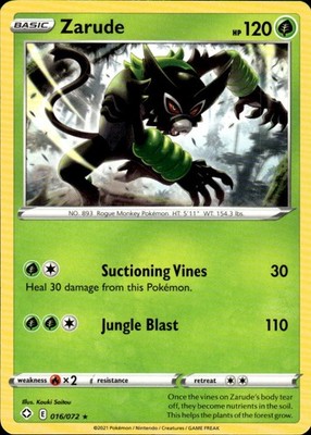 Zarude 016/072 Shining Fates Ungraded