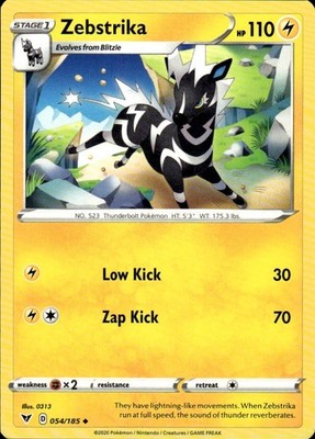 Zebstrika 054/185 Vivid Voltage Ungraded