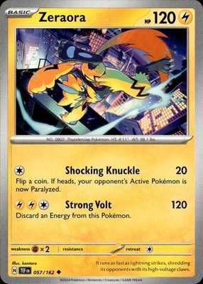 Zeraora 057/162 Temporal Forces Ungraded