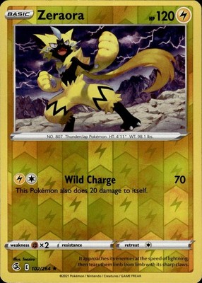 Zeraora 102/264 Fusion Strike Ungraded