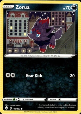 Zorua 102/203 Evolving Skies Ungraded