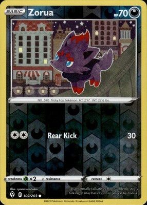 Zorua 102/203 Evolving Skies Ungraded