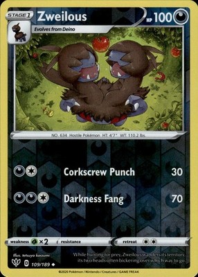 Zweilous 109/189 Darkness Ablaze Ungraded