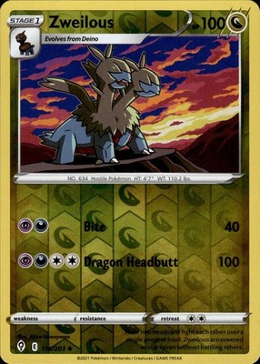 Zweilous 114/203 Evolving Skies Ungraded