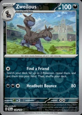 Zweilous 139/193 Paldea Evolved Ungraded